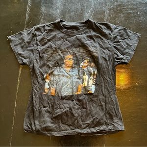 B.I.G Medium Black Graphic Tee Rapper T-Shirt